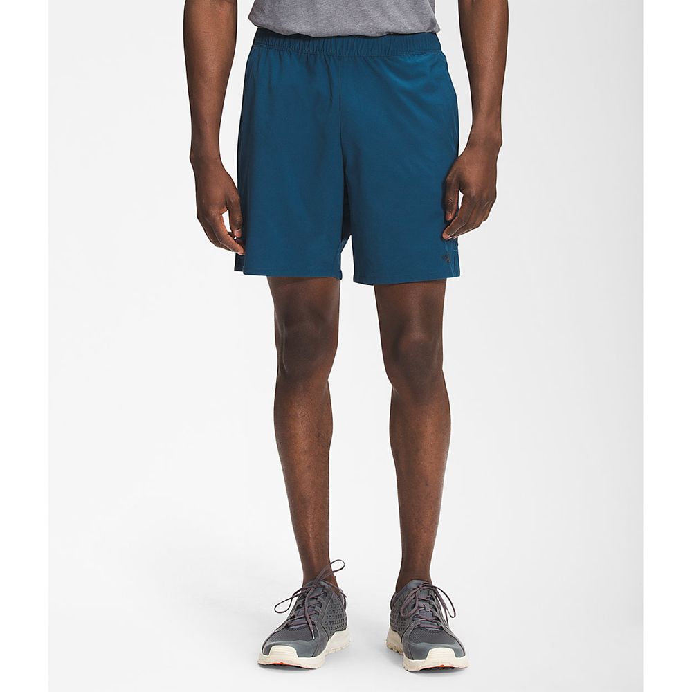 The North Face Shorts Mens Australia - The North Face Wander Blue Flashdry (WXT-109248)